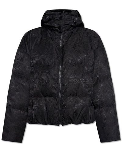 Versace Quilted Down Jacket - Black