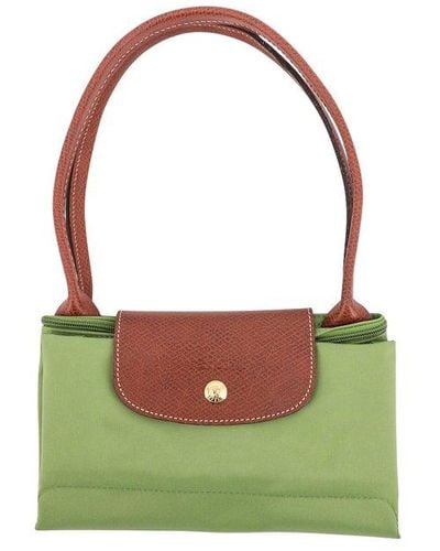 Longchamp brown Medium Le Pliage Green Shoulder Bag | Harrods UK