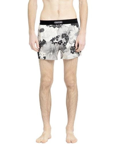 Tom Ford Floral-printed Stretched Boxers - Multicolour