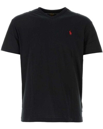 Ralph Lauren Cotton T-Shirt - Black