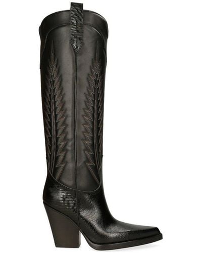 Paris Texas Pointed Toe Boots - Black