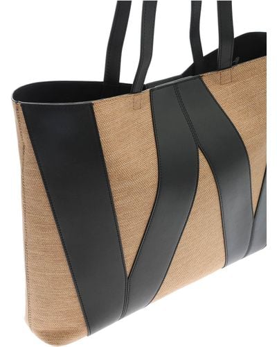 Weekend MaxMara Raid Shopper Bag, Natural/Black