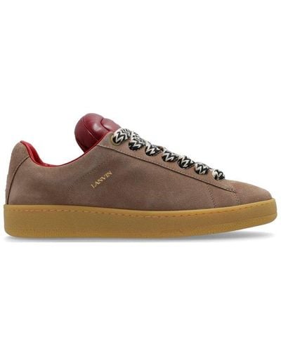 Lanvin X Future Hyper Curb Round Toe Sneakers - Brown