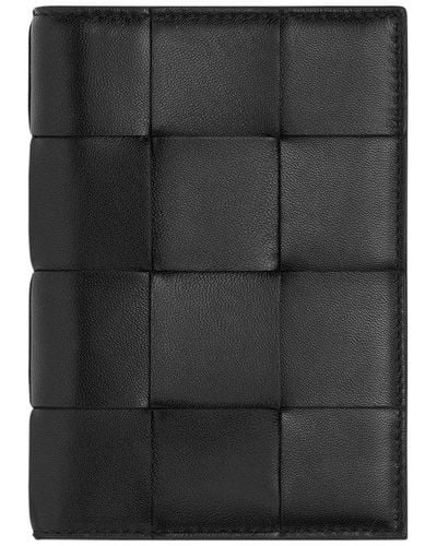 Bottega Veneta Cassette Passport Case - Black
