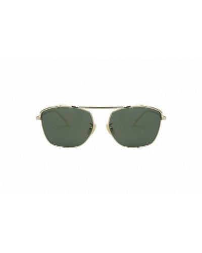 Lesca Le04 Aviator Sunglasses - Metallic