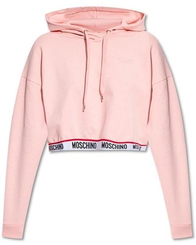 Moschino Hoodie With Logo - Pink