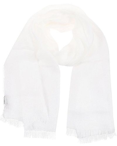 Weekend by Maxmara Butterfly Embroidered Stole - White