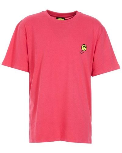 Barrow Logo-printed Crewneck T-shirt - Pink