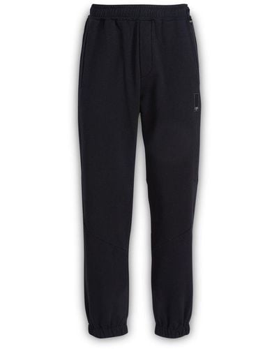 Fendi Logo Patch Jersey Trousers - Black