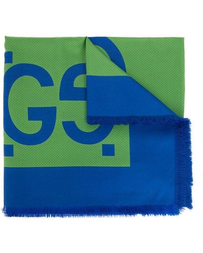 Gucci GG Maxi Printed Scarf - Green