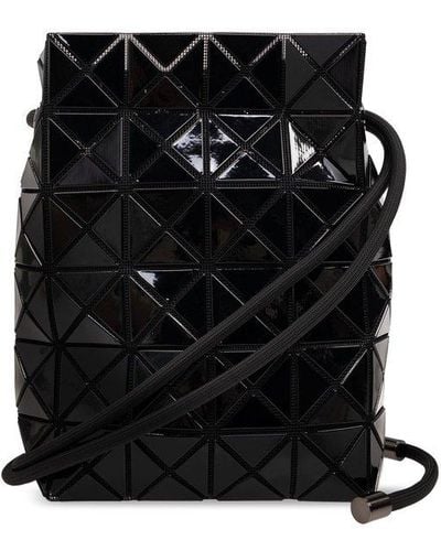 Bao Bao Issey Miyake Geometric-panelled Drawstring Bucket Bag - Black