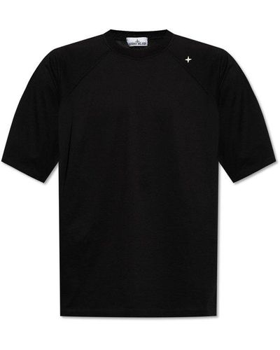 Stone Island Cotton T-shirt, - Black
