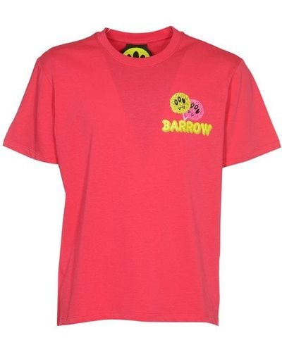 Barrow Graphic-printed Crewneck T-shirt - Pink