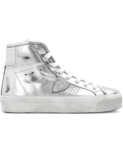 Philippe Model Haute High-top Lace-up Sneakers - White