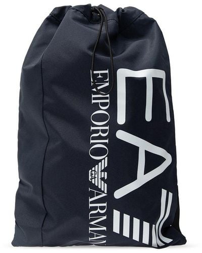 EA7 Logo Backpack - Blue