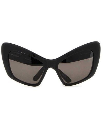 Balenciaga Butterfly Framed Sunglasses - Black