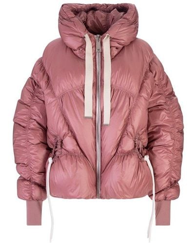 Khrisjoy Quilted Zip-up Down Jacket - Red