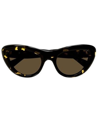 Bottega Veneta Bombe Cat Eye Sunglasses - Black