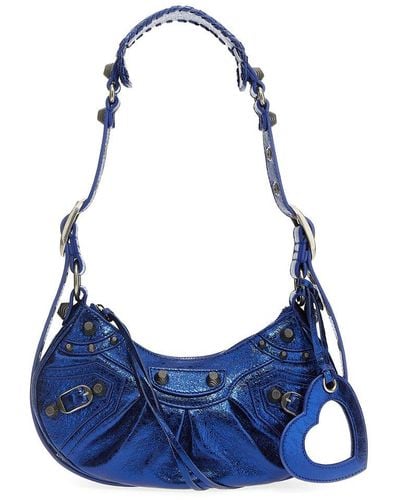 Balenciaga Le Cagole Xs Crossbody Bags - Blue