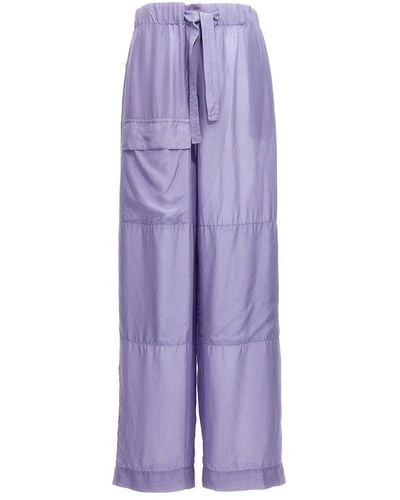 Dries Van Noten Paint Trousers - Purple