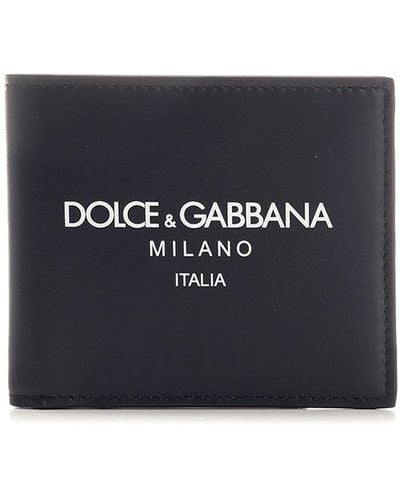 Dolce & Gabbana Blue Calfskin Wallet
