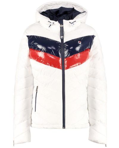 Fila Sassy Full Zip Padded Hooded Jacket - Multicolor