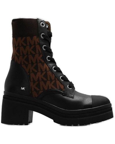 Michael Kors Brea Heeled Ankle Boots - Black