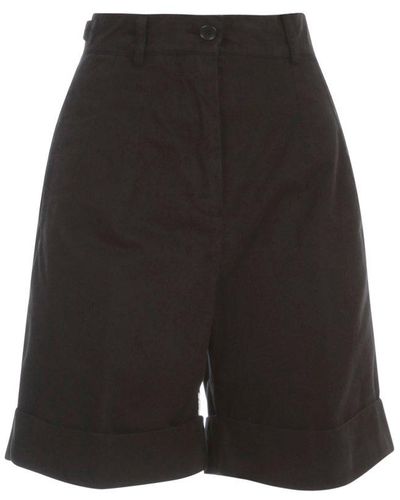 Aspesi High-rise Bermuda Shorts - Black