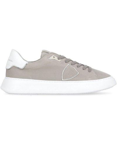 Philippe Model Temple Lace-up Trainers - Grey