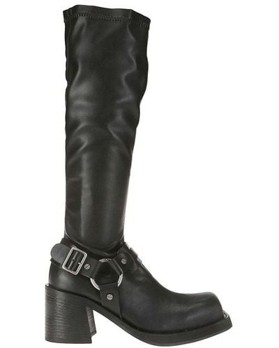 Acne Studios Pull-on Buckle Boots - Black
