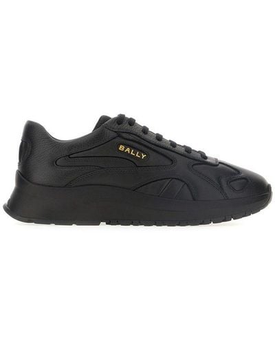Bally Logo Patch Low-top Trainers - Black