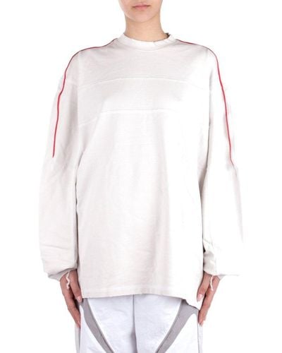 Fila Cut-out Detailed Oversized Sweatshirt - White