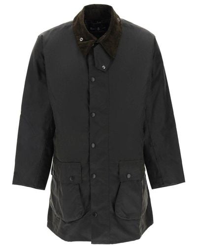 Barbour 'north Umbria' Jacket In Waxed Cotton - Black