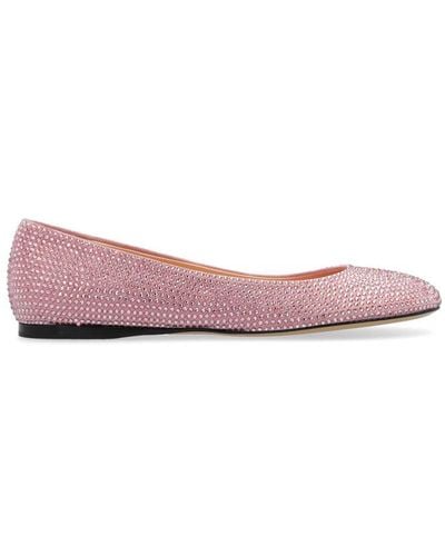 Loewe Embellished Slip-on Ballerina Flats - Pink