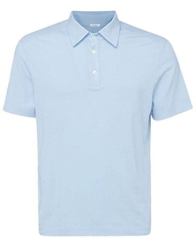 Malo Basic Straight Hem Polo Shirt - Blue