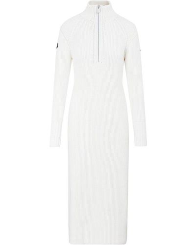 Moncler Genius Moncler X 1017 Alyx 9sm Half-zipped Rib Knitted Dress - White