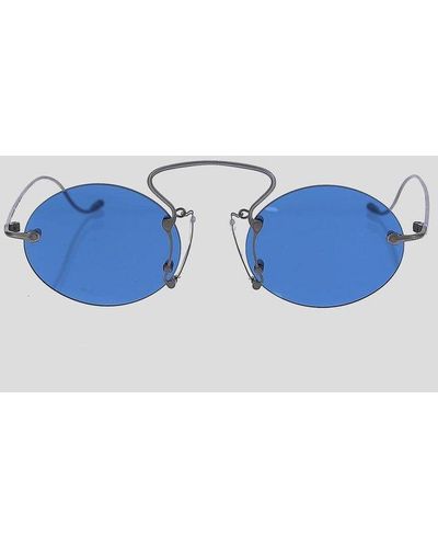 Uma Wang Round Frame Sunglasses - Metallic