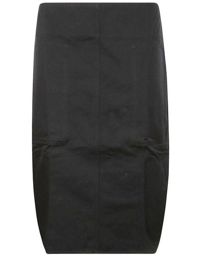 Totême Rounded Knee-length Skirt - Black