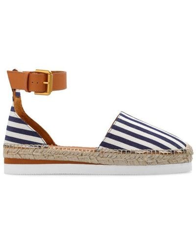 See By Chloé Glyn Striped Espadrilles - Brown