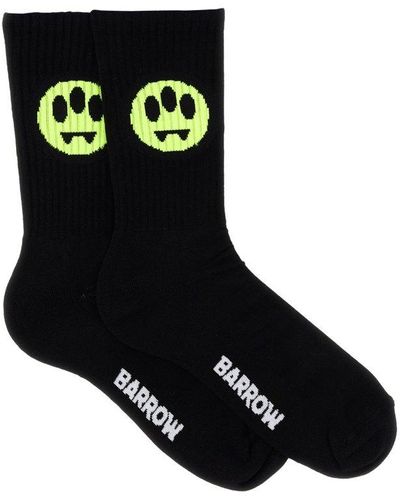 Barrow Logo Intarsia Crew Socks - Black