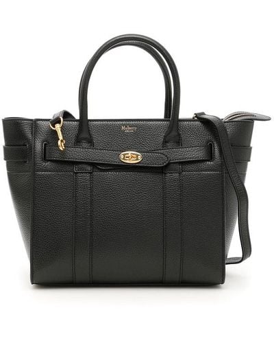 Mulberry Bayswater Zipped Small Tote Bag - Black