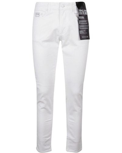 Versace Narrow Dundee 5 Pocket Jeans - White