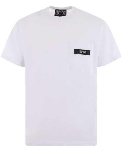 Versace Logo-patch Crewneck T-shirt - White