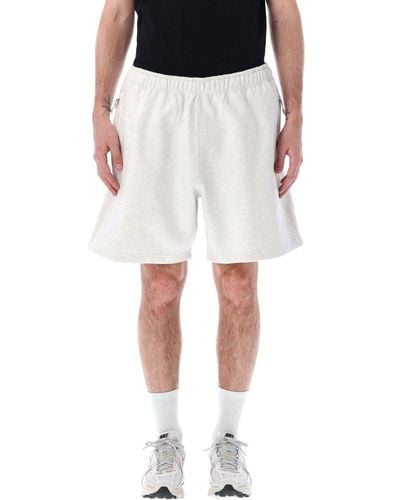 Nike Solo Swoosh Embroidered Fleece Shorts - Black