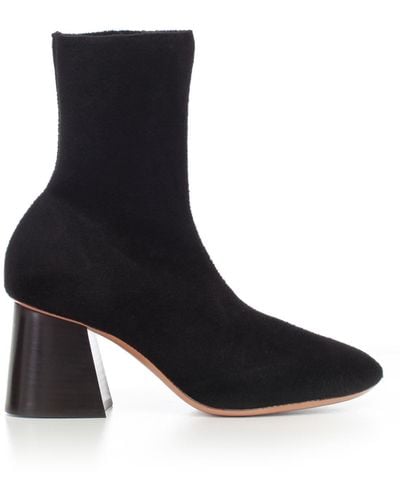 Celine Soft Ballerina Sock Boots - Black
