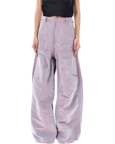 Y. Project High Waist Wide-leg Trousers - Purple