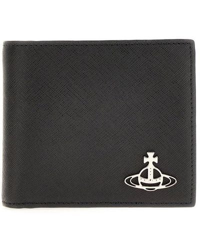 Vivienne Westwood Orb-logo Bi-fold Wallet - Black