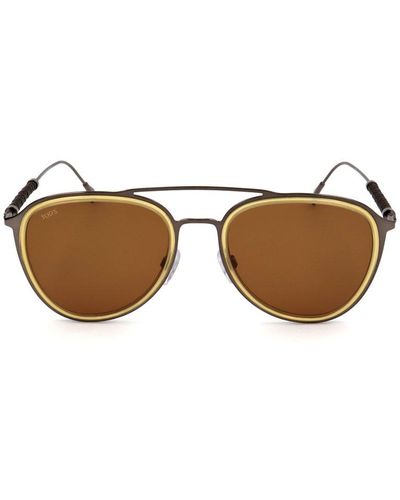 Tod's Aviator Frame Sunglasses - Brown