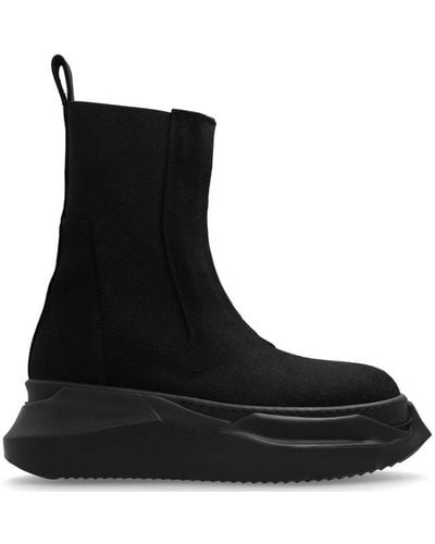 Rick Owens 'beatle Abstract' Chelsea Boots, - Black