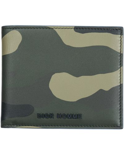 Dior Camouflage Bifold Wallet - Green